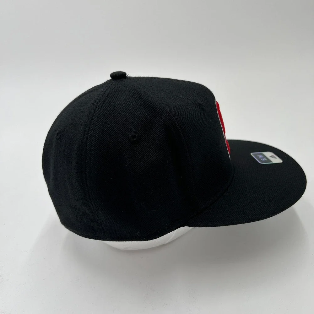 Adidas‎ NC State Wolfpack Snapback Hat Black Red S M Flexfit